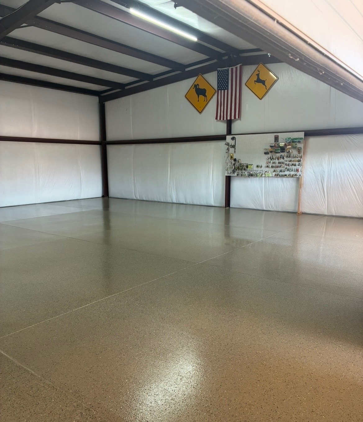 Garage floor coating project by ACW Plus Epoxy Floors